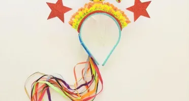 Tiara Passaro Amarelo