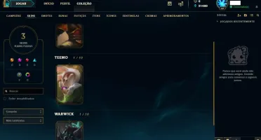 Conta LoL Diamante V Smurf