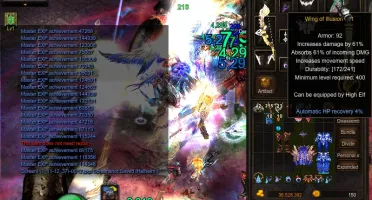 [MU Online – Hellheim] Kit ELF - Darkangel SET+BOW+LYRA