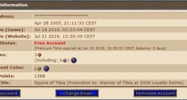ELITE KNIGHT 323 SERVER BONA CONTA DE 2005