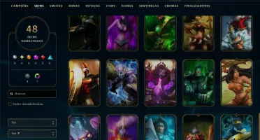 Diamante 4 com 90 Champs e 48 Skins