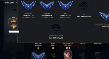 Diamante 4 com 90 Champs e 48 Skins