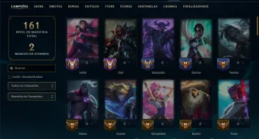 Diamante 4 com 90 Champs e 48 Skins
