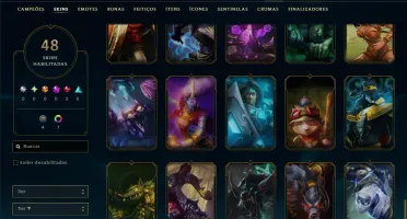 Diamante 4 com 90 Champs e 48 Skins