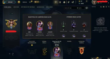 Conta League of Legends Full Acesso - 154 Champs e 95 Skins
