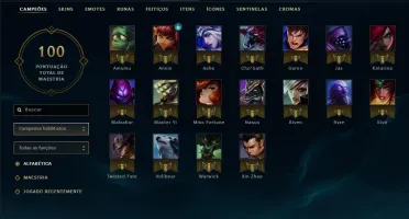 conta lol level 30 unranked