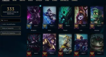 Conta LV 95, 44 Skins e 84 Campeões