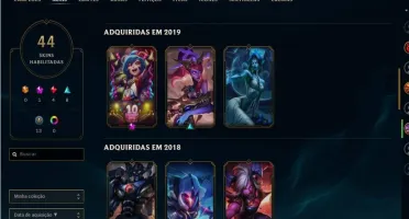 Conta LV 95, 44 Skins e 84 Campeões