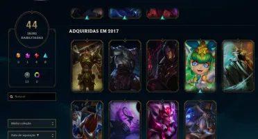 Conta LV 95, 44 Skins e 84 Campeões