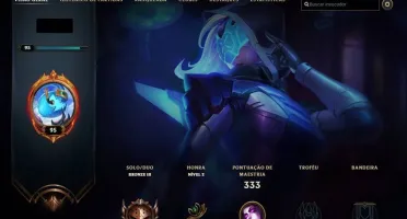 Conta LV 95, 44 Skins e 84 Campeões