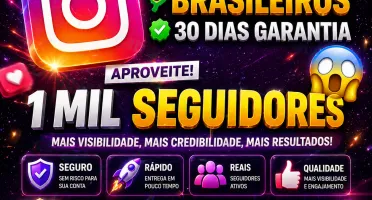 (Mais Vendido) 1 MIL Seguidores Instagram por apenas R$ 9,99