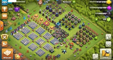 CV 13 CLASH OF CLANS COM 6 CONSTRUTORES SEMI FULL