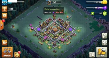 CV 13 CLASH OF CLANS COM 6 CONSTRUTORES SEMI FULL