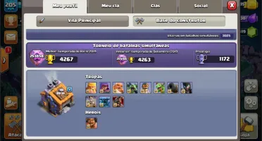 CV 13 CLASH OF CLANS COM 6 CONSTRUTORES SEMI FULL