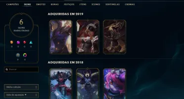 Conta LoL Platina 3