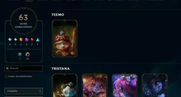 Conta de League of legends, mestre com 70 % de winrate