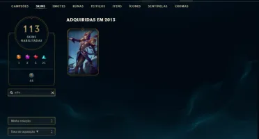 Conta com rammus rei, kayle juiza + elise vitoriosas e outro