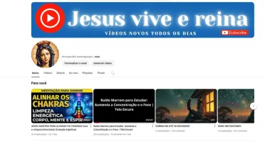 Canal Youtube Nicho Religioso com 3.980 mil Inscritos