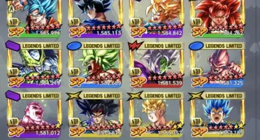 Conta upada com Vegito legend e vários ultras