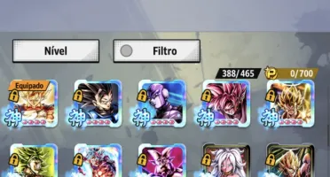 Conta upada com Vegito legend e vários ultras