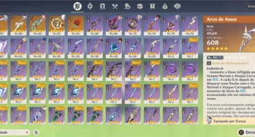 CONTA COM PERSONAGENS E ARMAS 5 ESTRELAS