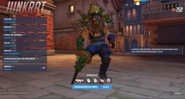 CONTA OVERWATCH BARATA COM SKINS