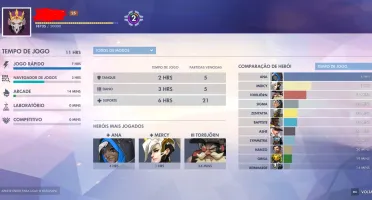 CONTA OVERWATCH BARATA COM SKINS