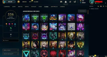 CONTA DO LOL PLATINA 1 TODAS AS SKINS ULTIMATE