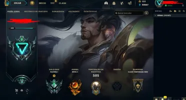 CONTA DO LOL PLATINA 1 TODAS AS SKINS ULTIMATE