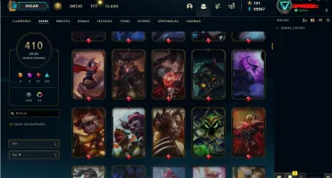 CONTA DO LOL PLATINA 1 TODAS AS SKINS ULTIMATE
