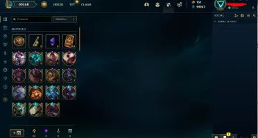 CONTA DO LOL PLATINA 1 TODAS AS SKINS ULTIMATE