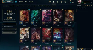 Conta League Of Legends lvl 306 871 skins!