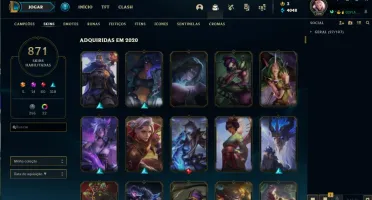 Conta League Of Legends lvl 306 871 skins!