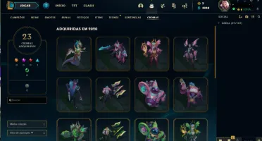 Conta League Of Legends lvl 306 871 skins!
