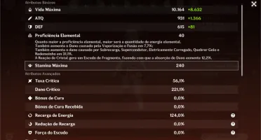 Conta AR 56 com 19 itens 5*: 16 personagens 5* e 3 armas 5*