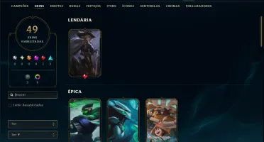 Diamante 4 com 45 Champs e 49 Skins