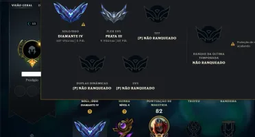 Diamante 4 com 45 Champs e 49 Skins