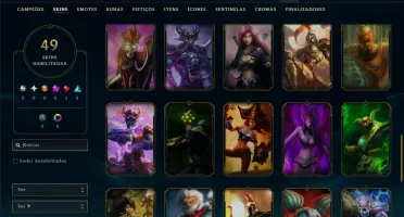 Diamante 4 com 45 Champs e 49 Skins