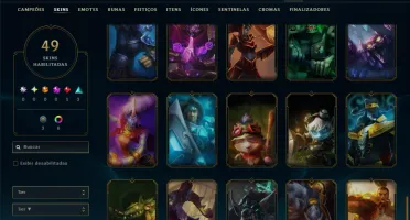 Diamante 4 com 45 Champs e 49 Skins