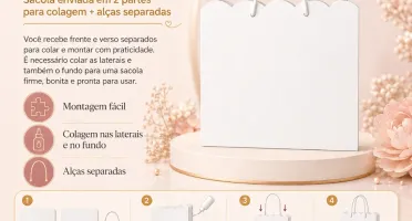 Kit 15 Sacolinhas Borboletas - Pegue e Monte