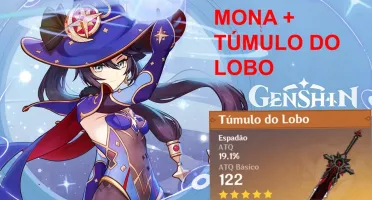 conta genshin impact AR17 ⭐mona⭐ túmulo do lobo⭐