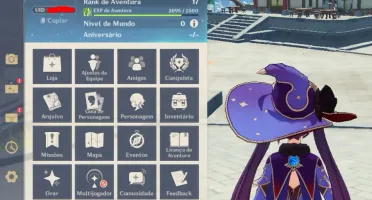conta genshin impact AR17 ⭐mona⭐ túmulo do lobo⭐