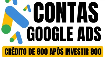 Contas Google Ads + Crédito de 880 após investir 880