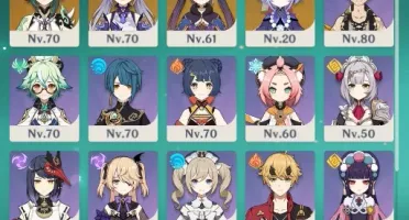 Nahida, Ayato, Andarilho, Yae Miko, Xiao, Keqing, Mona, Qiqi