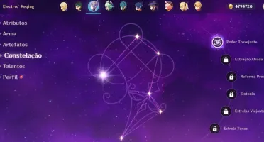 Nahida, Ayato, Andarilho, Yae Miko, Xiao, Keqing, Mona, Qiqi