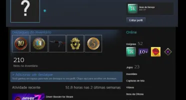 CONTA STEAM LEVEL 60,CSGO PRIME,PUBG,ROCKET LEAGUE