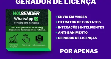 WaSende Versão 3.5 + Gerador de Licenças - 2024