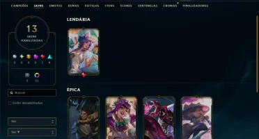 Esmeralda 1 com 140 Champs e 13 Skins