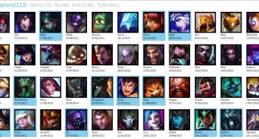 CONTA - OURO 3 - 113 CHAMPS - 35 SKINS - 17 RUNAS PAGES