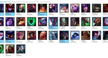CONTA - OURO 3 - 113 CHAMPS - 35 SKINS - 17 RUNAS PAGES